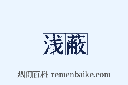浅蔽是什么意思的图片
